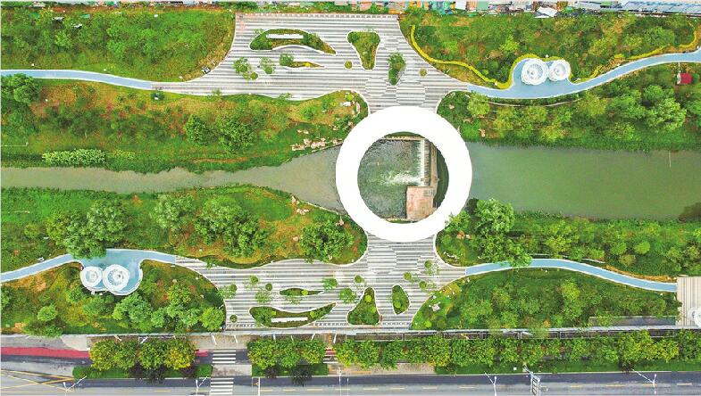 济南：腊山河“脱胎换骨”式改造后重新开放