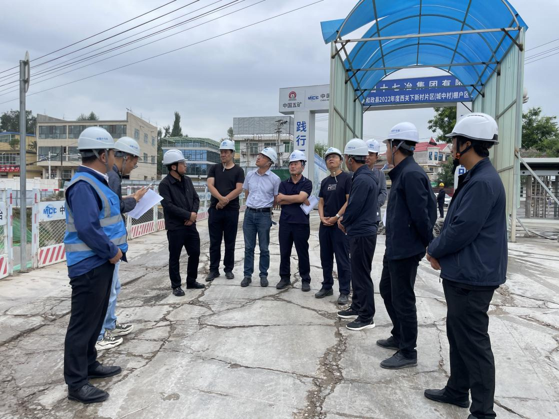 十七冶建筑分公司：甘肃省住建厅保障处一级调研员杨士彪一行到十七冶项目调研_fororder_图片1