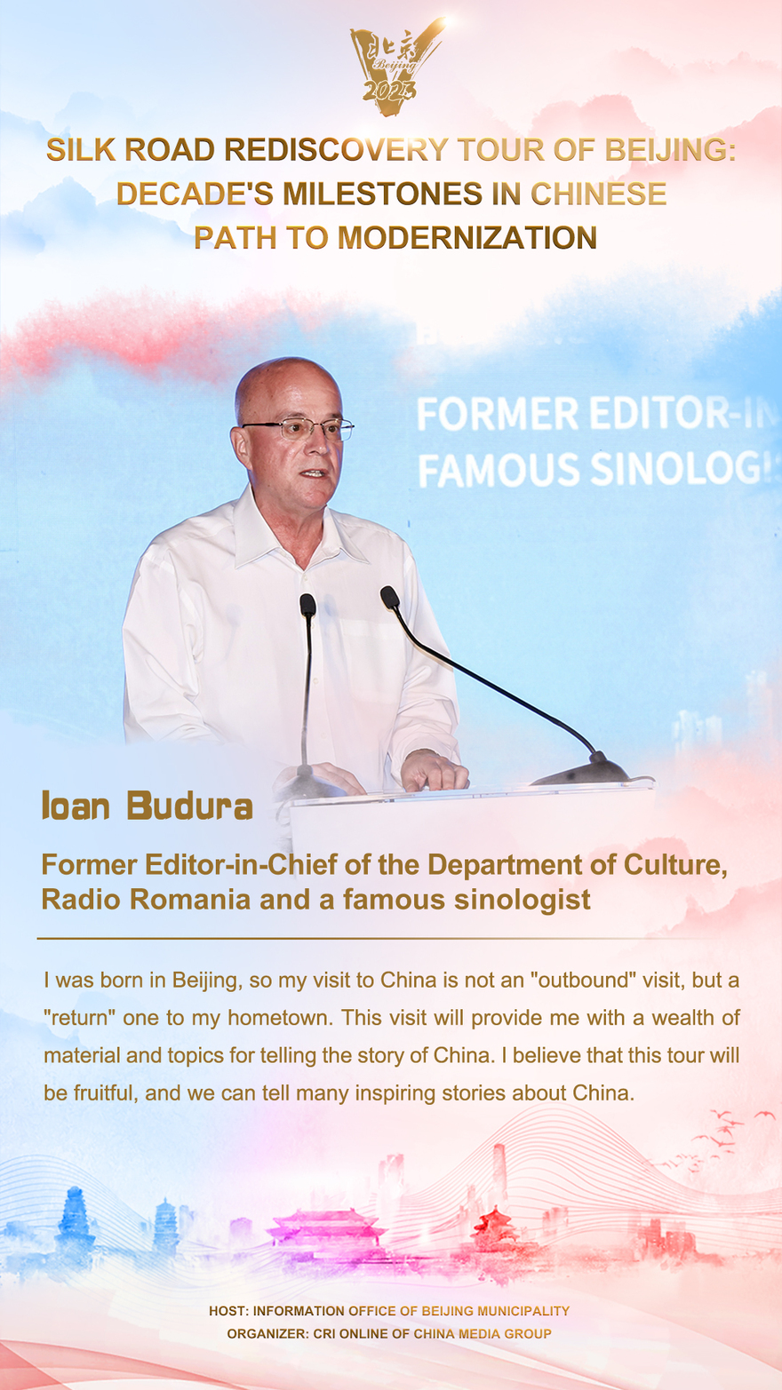 Ioan Budura: My visit to China is not an "outbound" visit, but a "return" one to my hometown_fororder_11