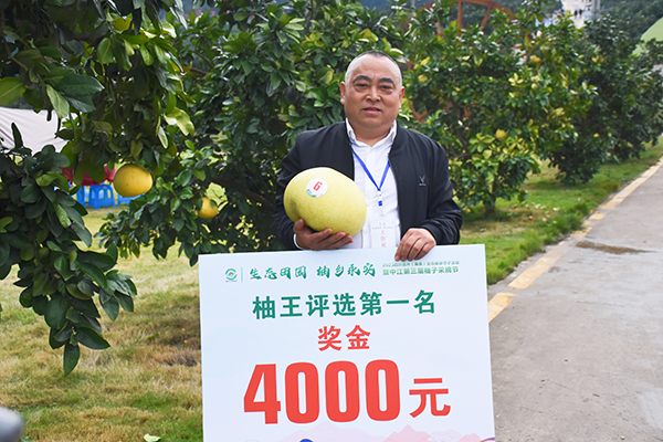 德阳中江：“柚”见乡村振兴好光景_fororder_中江县永正柚业专业合作社摘得“柚王”桂冠