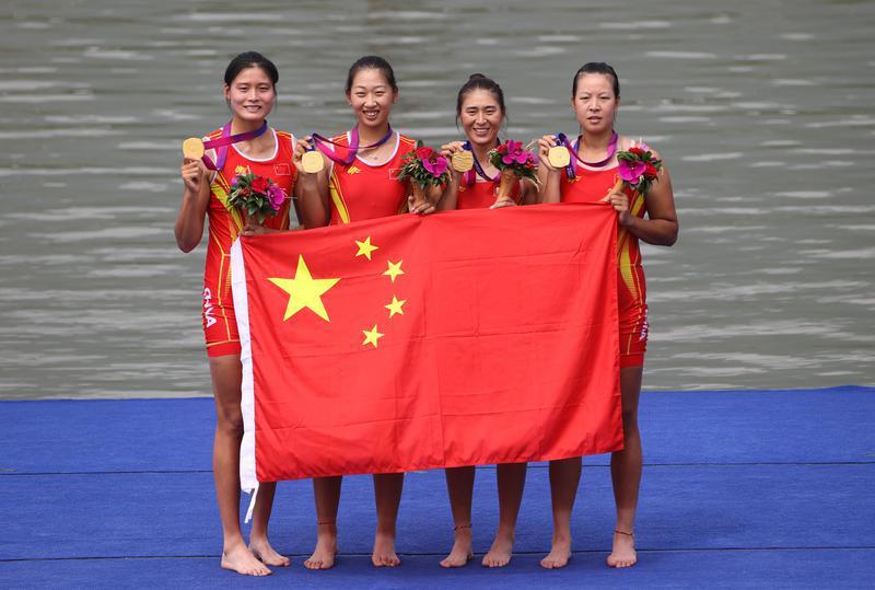 组图｜杭州亚运会陕西运动员首金诞生！