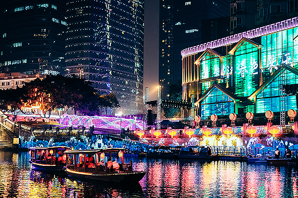 “边赏灯边玩夜” 成都这份最美夜景打卡攻略请收藏_fororder_夜游锦江-供图-成都市城管委
