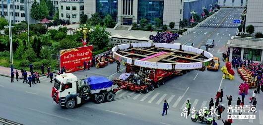 全球最大整体锻环济南发运