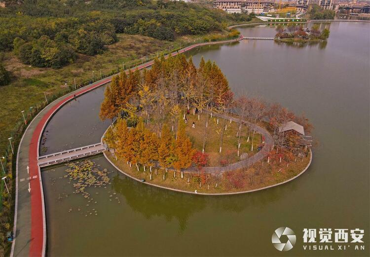 雁鸣湖和谐生态美景