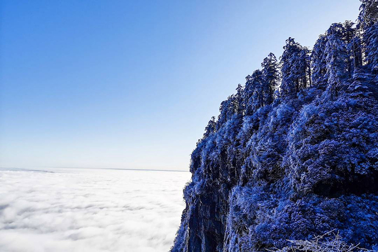 眉山洪雅：瓦屋初雪 如诗如画_fororder_瓦屋山上雪-供图-洪雅县委宣传部[1]