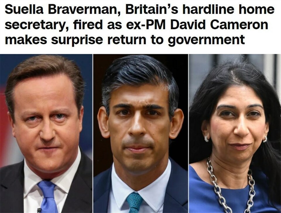 出乎意料！英国前首相“重出江湖”能否助力现首相走得更远