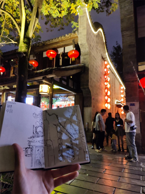 老外在四川｜法国小伙与四川“再续前缘” 用画笔讲述在川精彩故事_fororder_未标题-5