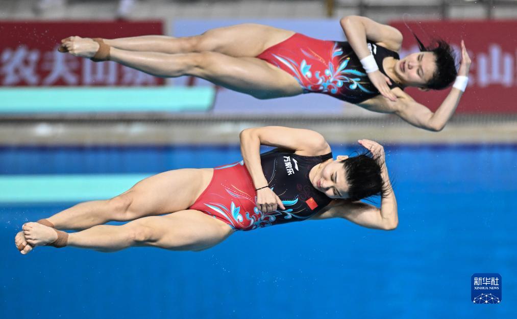 跳水——全国锦标赛：陈艺文/昌雅妮女子双人10米台夺冠