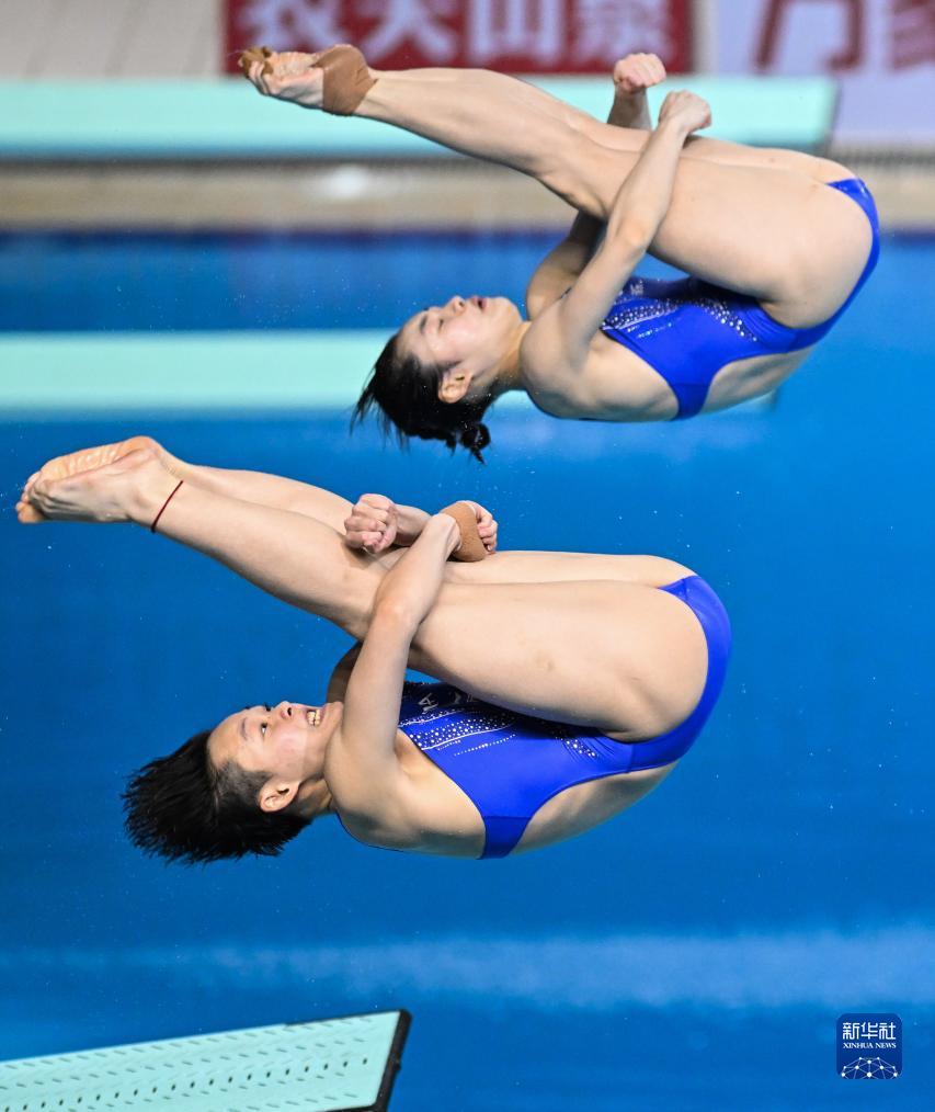 跳水——全国锦标赛：陈艺文/昌雅妮女子双人10米台夺冠
