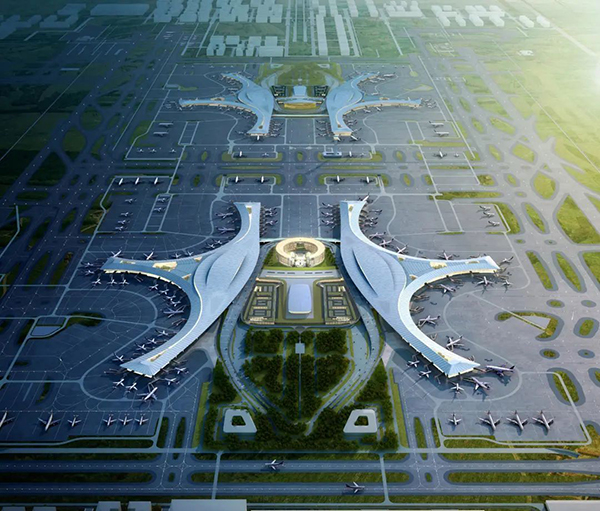 “临空”一跃 简阳“飞”出新格局_fororder_成都天府国际机场--供图-简阳市融媒体中心