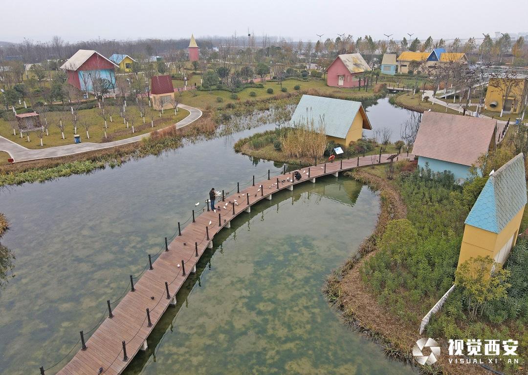 西安航天基地水生态循环公园环境美