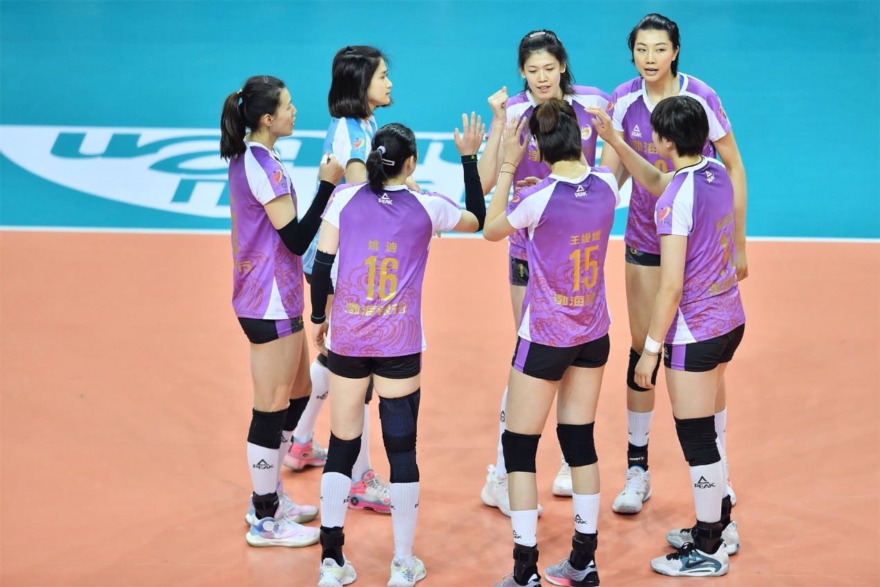 客场3比1击败江苏队 天津渤海银行女排排超半决赛抢占先机_fororder_图片7