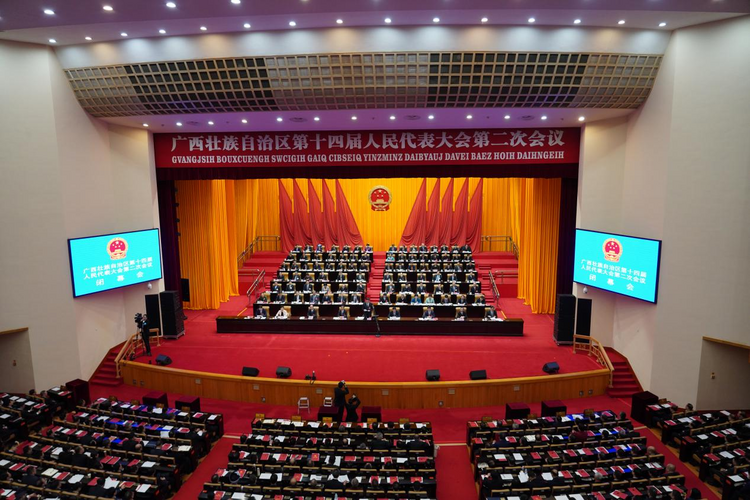 广西壮族自治区第十四届人民代表大会第二次会议闭幕_fororder_图片9