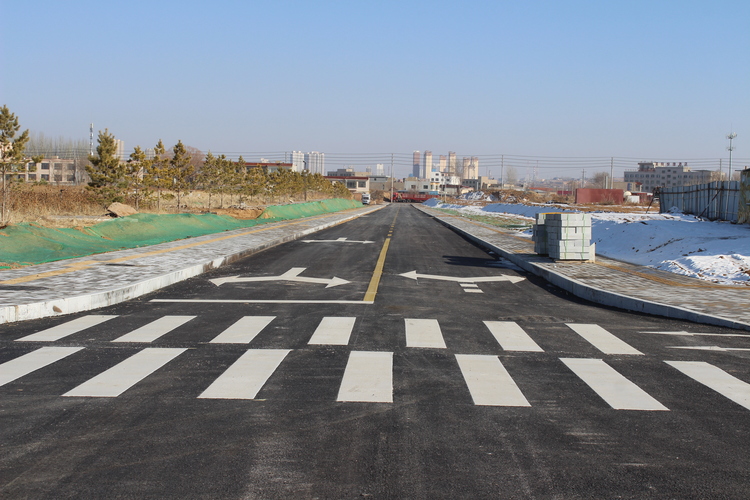 榆林市靖边县：城市建设有“里”有“面”_fororder_红柳路区间道路.JPG