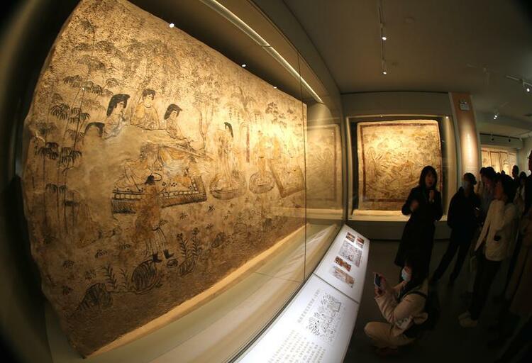 唐韩休墓壁画首次对外集中展出 目前暂时只对科研相关人员开放