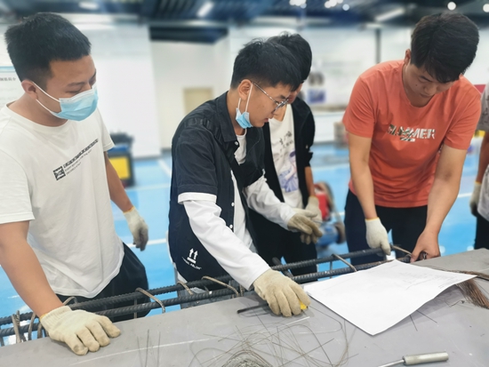 贵州水利水电职业技术学院入选水利部水利人才培养基地_fororder_钢筋工实训