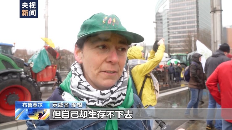 不满农业政策 欧盟多国农民再次举行大规模示威活动