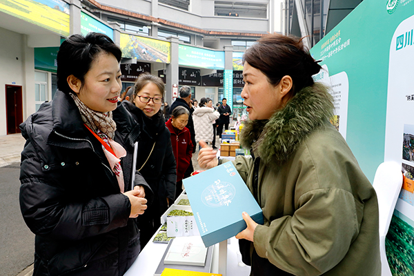 四川省第十一届茶叶开采活动周在泸州纳溪区启动_fororder_与会嘉宾了解纳溪特早茶产品