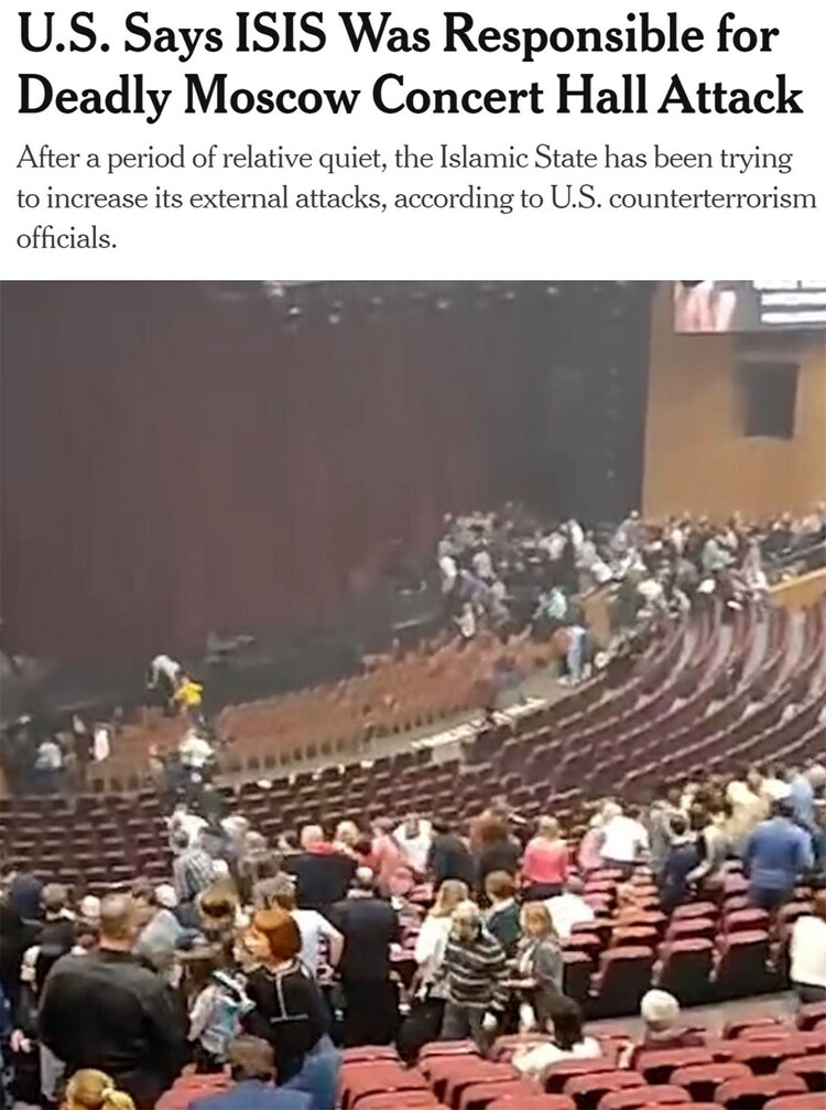 蓄谋已久 手段残忍 极端组织认领莫斯科音乐厅恐袭？