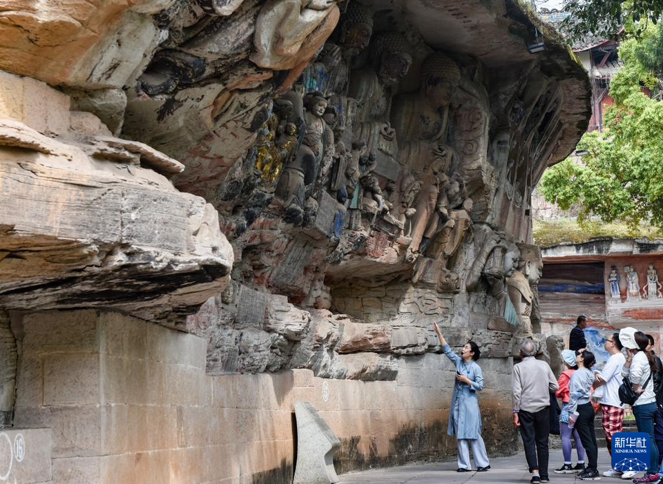 重庆：世界文化遗产大足石刻景区旅游人气旺