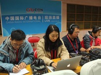 酒泉前方直播团队在做准备