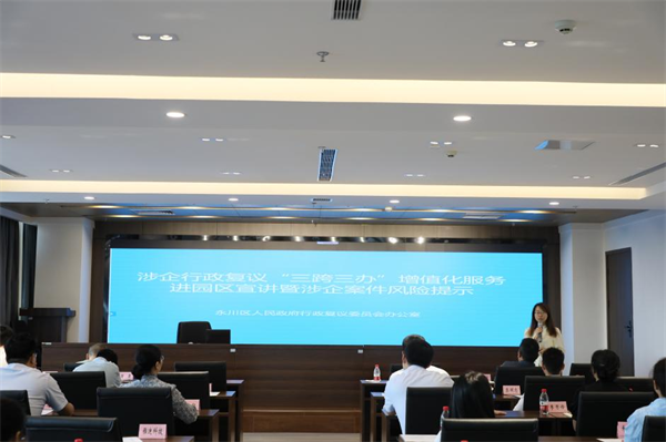 重庆永川：涉企行政复议“三跨三办”增值化服务进园区_fororder_图片1