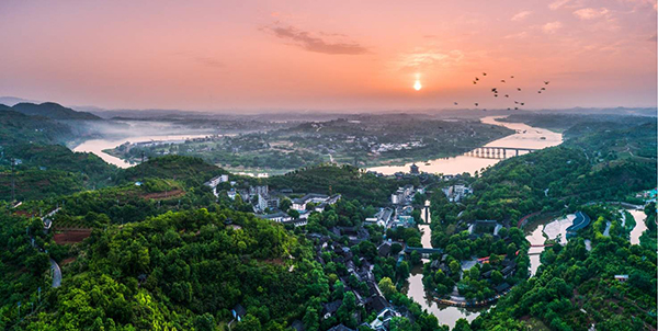 影视剧《水龙吟》文旅项目落地成都金堂县五凤古镇_fororder_五凤古镇-供图-金堂县委宣传部