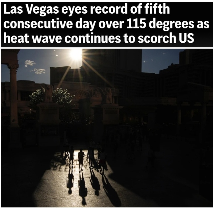 全球多地经历罕见高温天气