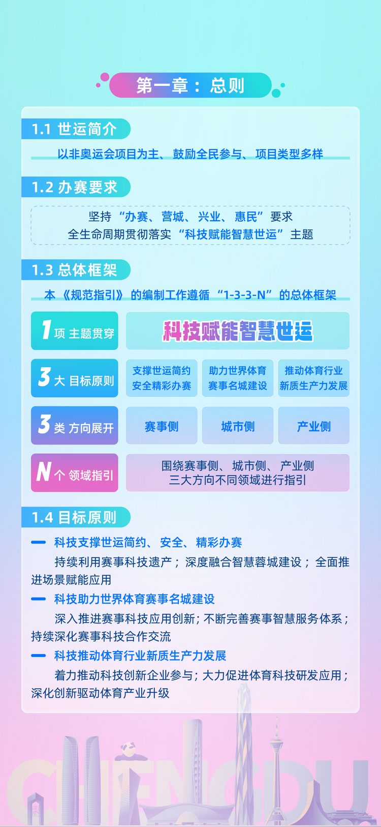 2025年成都世运会《科技赋能规范指引》《绿色低碳办赛行动指南》发布_fororder_1