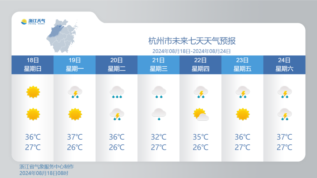 杭州或热到全国连续高温日数第一 浙江天气即将转折_fororder_1825306688872849410_1280px