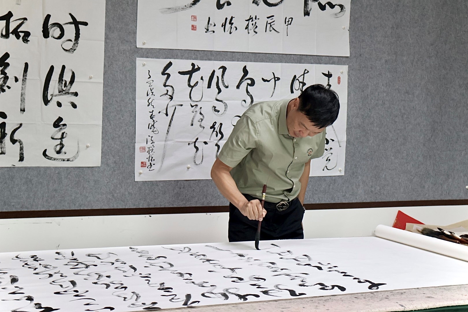 文化流传，墨宝流芳——探访陈榕怀的书法艺术之旅_fororder_书法5