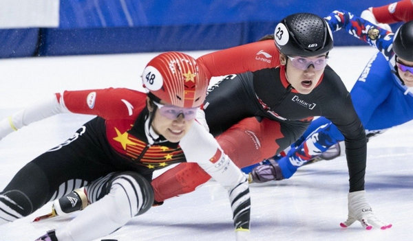 短道速滑世界杯蒙特利尔站 中国队3金收官女子进步明显