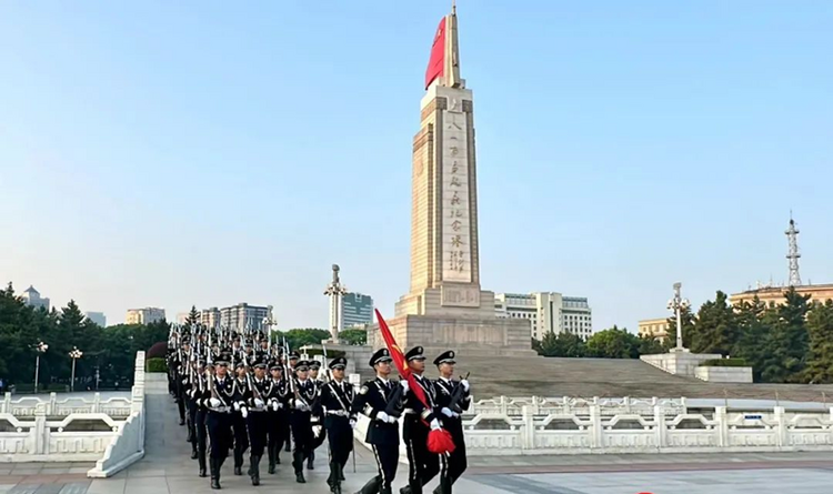 心潮澎湃！南昌八一广场9月1日举行升国旗活动_fororder_图片5