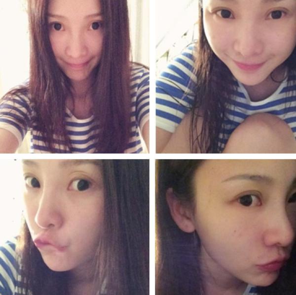女星自拍和被偷拍似两人:谢娜诡异baby素颜丑