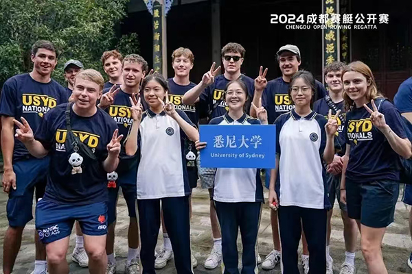 海外瞩目 一场“中国式浪漫”的国际水准赛艇赛事_fororder_国际名校青年学子参与文化交流活动-供图-成都市新津区委宣传部供图