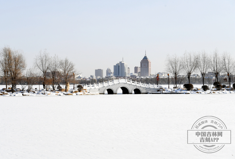 雪后美景：银装素裹的长春南湖公园