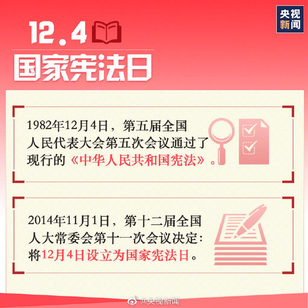 今天是国家宪法日 这些知识要知道