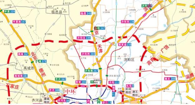 济南公示“大北环” 工期4年 具体路线看这里