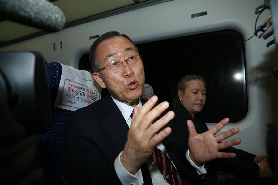 潘基文说无法就是否参加韩国总统选举表态