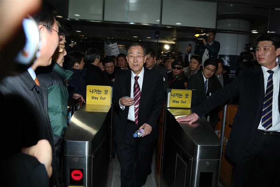 潘基文说无法就是否参加韩国总统选举表态