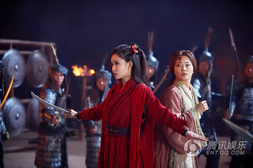 新射雕孟子义版“穆念慈” 红衣造型冷艳夺目_娱乐_腾讯网