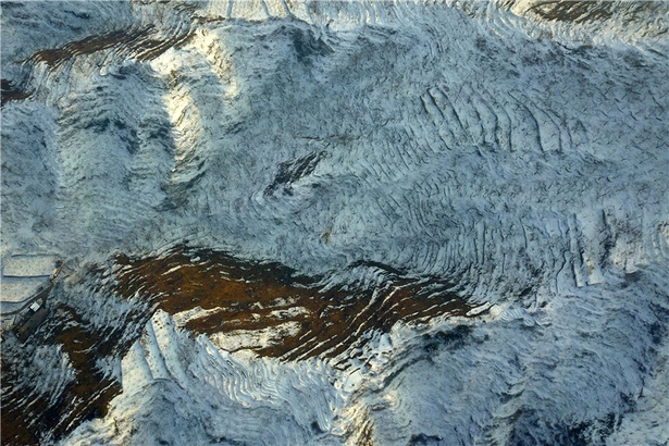 河北邢台：雪后梯田入画来