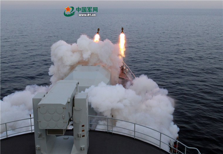 猛图来袭！北海舰队某驱逐舰支队宜昌舰实弹射击训练
