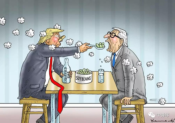 美欧贸易战突然不打了？这才是背后的真正玄机，信息量很大！