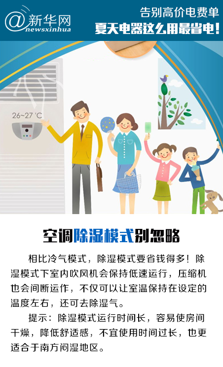 告别高价电费单 夏天电器这么用最省电