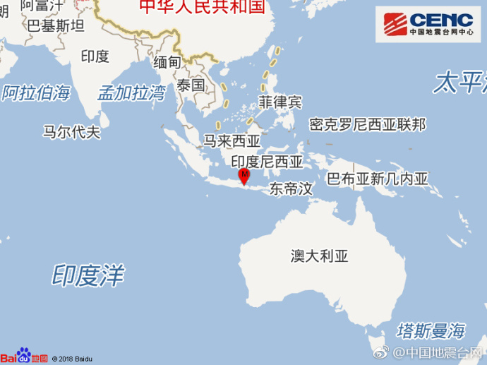 印尼今晨再次遭遇6级地震 已造成多人伤亡