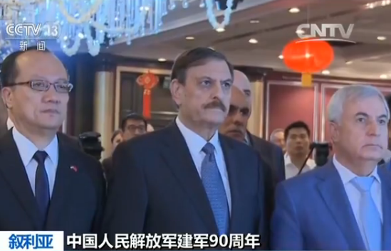 【庆祝建军90周年】叙副外长：为中国军队的发展骄傲