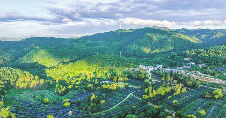 蓝天白云下 绿野群山间_fororder_夏县
