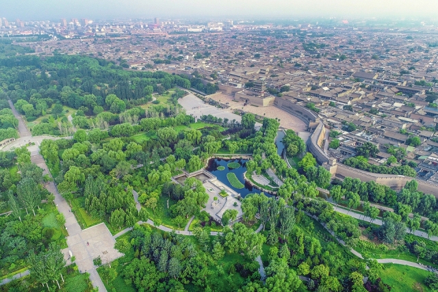 平遥古城迎薰公园：居民休闲健身好去处_fororder_平遥古城