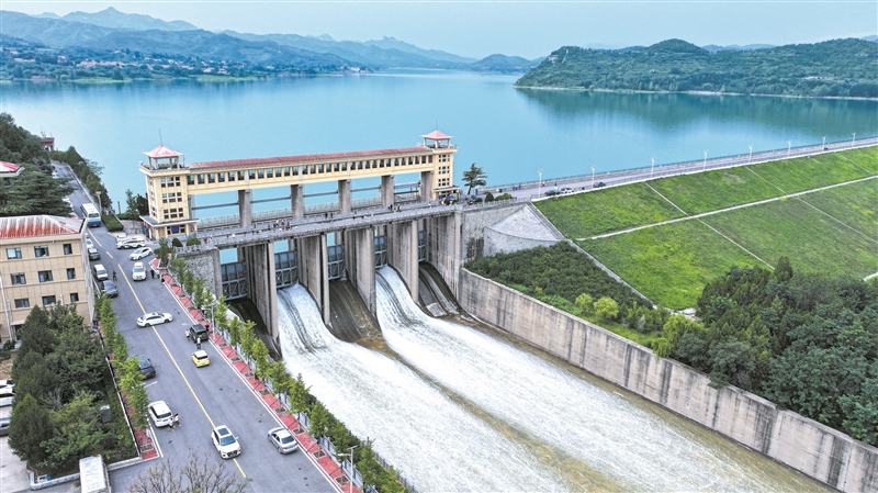 山东淄博：太河水库 提闸调洪_fororder_3173730_6b4dc153-877d-4e6d-9f55-d59d3fc9c109copy
